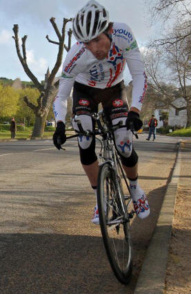 UK Youth Rider, Richard Tangy at the turn.  Photo ~ John Ovenden